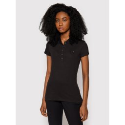 Tommy Hilfiger Pólóing 1M57636661 Fekete Slim Fit