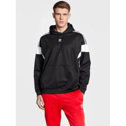 adidas Pulóver Adicolor Classics Cut Line Hoodie HS2065 Fekete Loose Fit