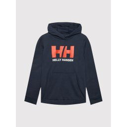 Helly Hansen Pulóver Logo 41677 Sötétkék Regular Fit