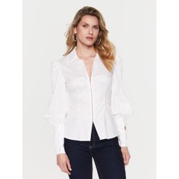 Guess Blúz Rina W3RH31 WAF10 Fehér Regular Fit
