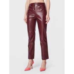 Guess Műbőr nadrág Kelly W3RA0M WF8P0 Bordó Regular Fit