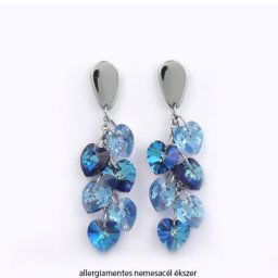 FÜRTÖS SZÍVEK - crystal bermuda blue - aquamarine