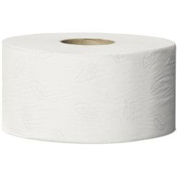 TORK Toalettpapír, T2 rendszer, 2 rétegű, 18, 8 cm átmérő, Advanced, TORK "Mini Jumbo", fehér