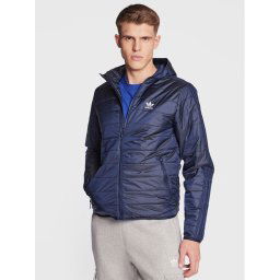 adidas Átmeneti kabát Padded Hooded Puffer Jacket HL9210 Kék Regular Fit