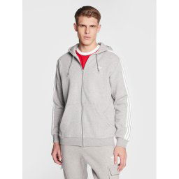adidas Pulóver 3-Stripes ED5969 Szürke Regular Fit