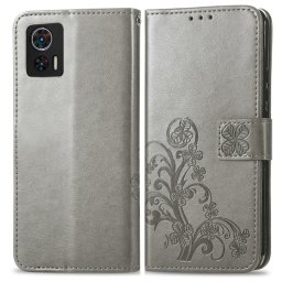 ART FLOWERS Pénztárcahuzat Motorola Edge 30 Neo szürke