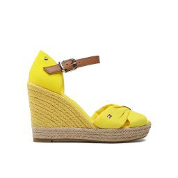 Tommy Hilfiger Espadrilles Basic Open Toe High Wedge FW0FW04784 Sárga