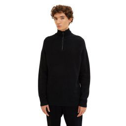 Tom Tailor Denim Sweater 1033779 Fekete Regular Fit