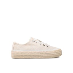 Tommy Hilfiger Teniszcipő Vulc Rope Monogram White Denim FW0FW07254 Bézs