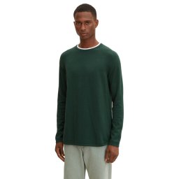 Tom Tailor Denim Sweater 1033335 Zöld Regular Fit