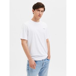 Selected Homme Póló Aspen 16087858 Fehér Regular Fit