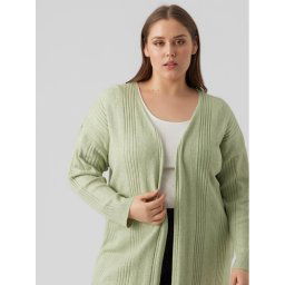 Vero Moda Curve Kardigán Innie 10278781 Zöld Regular Fit