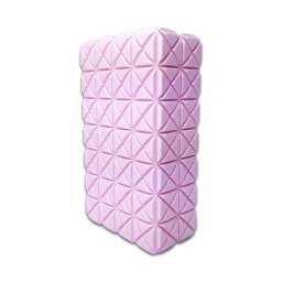 Jógatégla mintás, rózsaszín, 7 cm, 230 gr