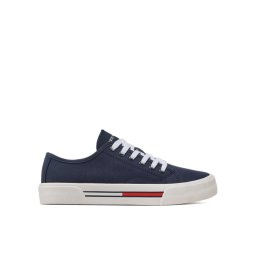 Tommy Jeans Teniszcipő Low Cut Wmns Canvas EN0EN02085 Sötétkék