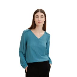 Tom Tailor Blúz 1034028 Kék Regular Fit
