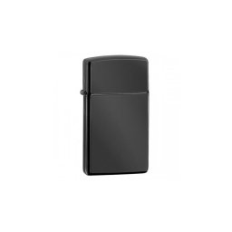28123 Zippo Slim-vékony öngyújtó Ébenfekete színben, gravírozható