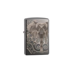 49074 Zippo öngyújtó, Black Ice színben - Elefánt