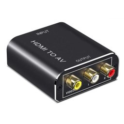 Hdmi av rca átalakitó konverter adapter fém álapot jelzővel
