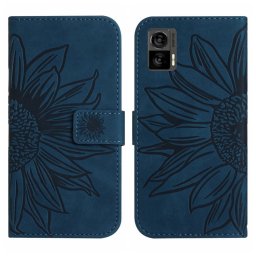 ART SUN FLOWER Pénztárca tok pánttal Motorola Edge 30 Neo kék