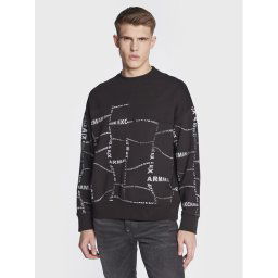 Armani Exchange Pulóver 3RZMFA ZJXAZ 52AG Fekete Regular Fit