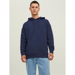 Jack&Jones Pulóver Star 12208157 Sötétkék Relaxed Fit