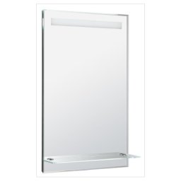 AQUALINE LED tĂźkĂśr vilĂĄgĂ­tĂĄssal, Ăźveg polc, billenĹ kapcsolĂł, 50x80cm (ATH52)
