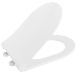 AVVA SLIM WC-ĂźlĹke, soft close, krĂłm/fehĂŠr (100787)