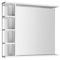 AQUALINE KORIN LED tĂźkĂśr vilĂĄgĂ­tĂĄssal ĂŠs polcokkal, 80x70x12cm (KO350S)