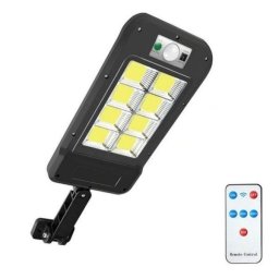 Napelemes szolár kültéri LED lámpa beépített szolár panellel távirányítóval 1000W