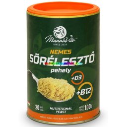 Nemes-Sörélesztő pehely 100 g, B12 - és D3-vitamin, 20 napi adag - Mannavita