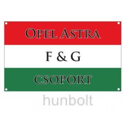 90x150 cm zászló OPEL ASTRA F&G Csoport felirattal