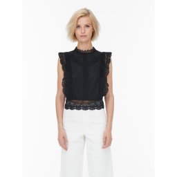 ONLY Blúz Karo 15204604 Fekete Regular Fit
