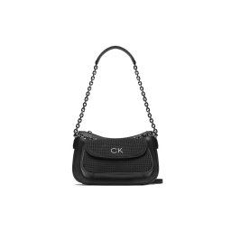 Calvin Klein Táska Re-Lock Dbl Shoulder Bag Perf K60K610620 Fekete