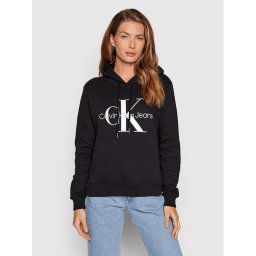 Calvin Klein Jeans Pulóver J20J219141 Fekete Regular Fit