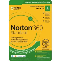 Norton 360 Standard 10 GB felhőalapú biztonsági mentés 1 eszköz 1 év