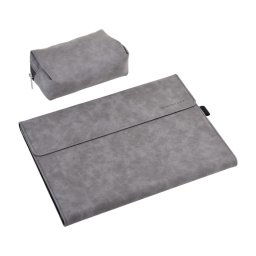 CARA 2 az 1-ben Flip borító + tok a tartozékokhoz a Microsoft Surface Pro X szürke színhez