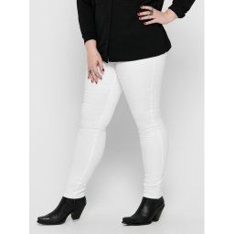 ONLY Carmakoma Farmer 15197368 Fehér Skinny Fit