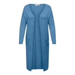 ONLY Carmakoma Kardigán 15240832 Kék Regular Fit