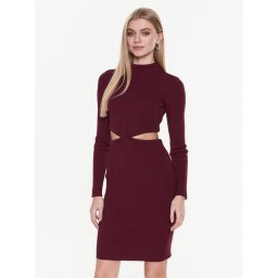 Guess Kötött ruha Jamia W3RK26 Z2YN2 Bordó Slim Fit