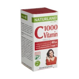 Naturland C-vitamin 1000 mg tabletta 40x