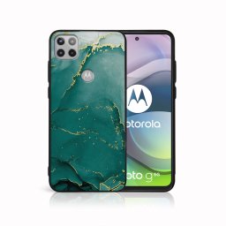 PROTEMIO MY ART Védőburkolat Motorola Moto G 5G GREEN MARBLE (145)