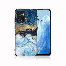 PROTEMIO MY ART Védőtok Oppo Reno7 5G BLUE MARBLE (141)