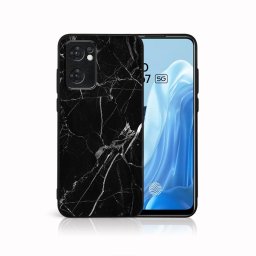 PROTEMIO MY ART Védőtok Oppo Reno7 5G BLACK MARBLE (142)