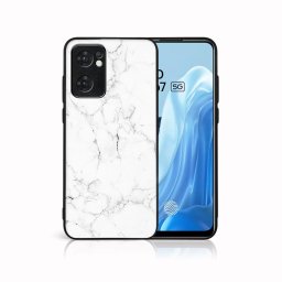 PROTEMIO MY ART Védőburkolat Oppo Reno7 5G WHITE MARBLE (144)