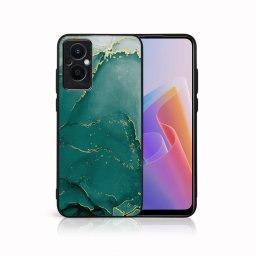 PROTEMIO MY ART Védőtok Oppo Reno7 Lite 5G GREEN MARBLE (145)