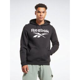 Reebok Pulóver Identity Stacked Logo H54802 Fekete Regular Fit