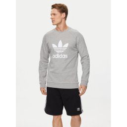 adidas Pulóver Adicolor Classics Trefoil Crewneck Sweatshirt IA4857 Szürke Regular Fit
