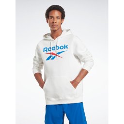 Reebok Pulóver Identity Stacked Logo H54805 Fehér Regular Fit
