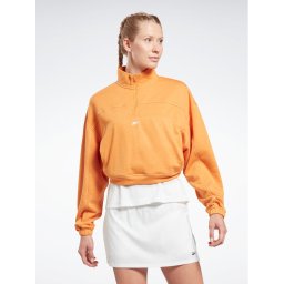 Reebok Pulóver Workout Ready HT6043 Narancssárga Relaxed Fit