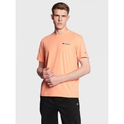 Champion Póló Small Script Logo Embroidery 218006 Narancssárga Regular Fit